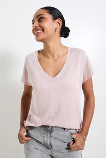 Pull manches courtes femme