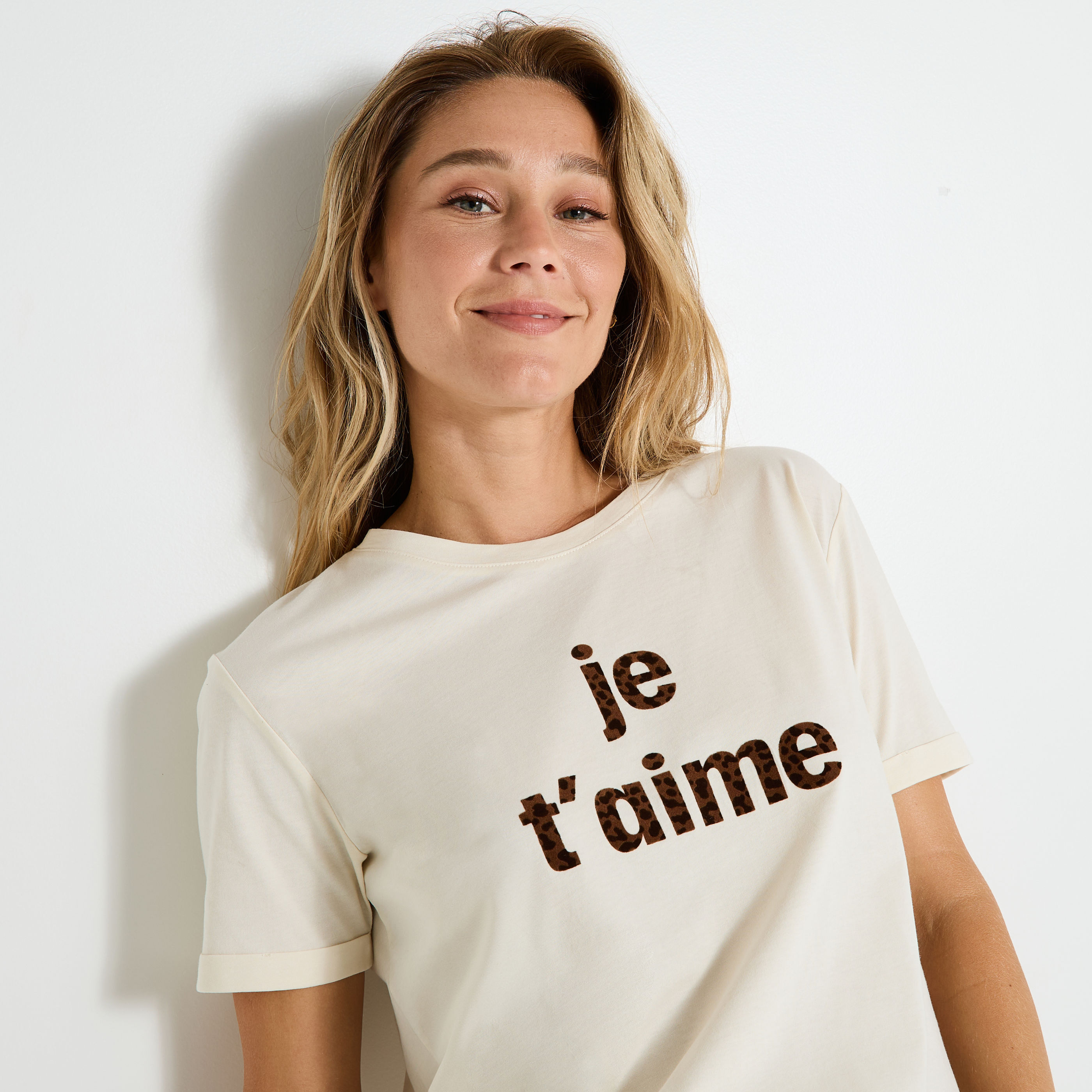 T-shirt col rond femme