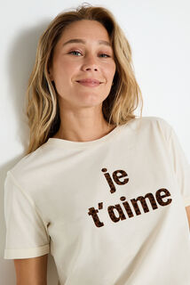 T-shirt col rond femme