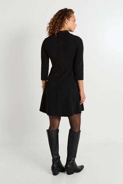 Robe trapèze en maille milano 