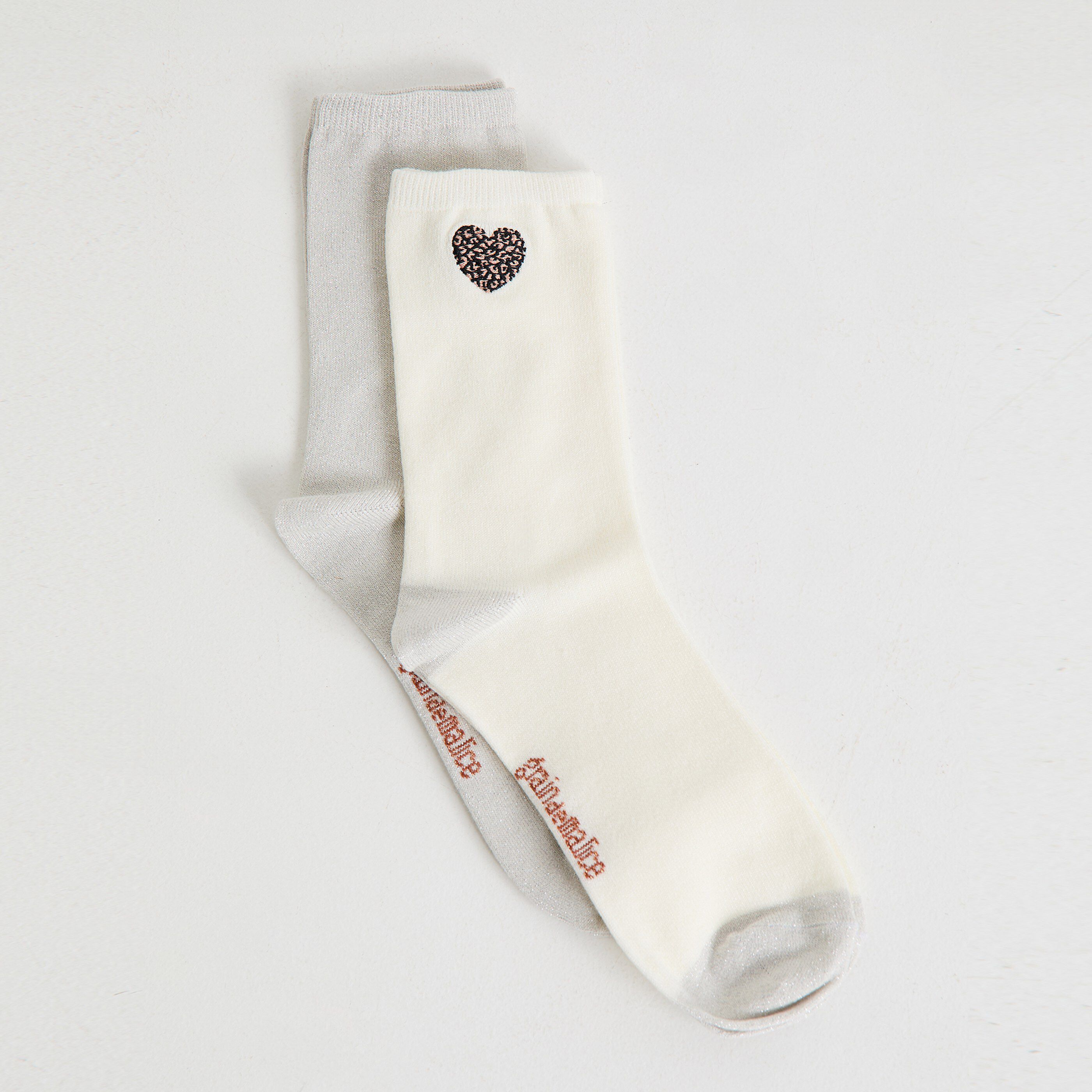 Lot de 2 paires de chaussettes femme