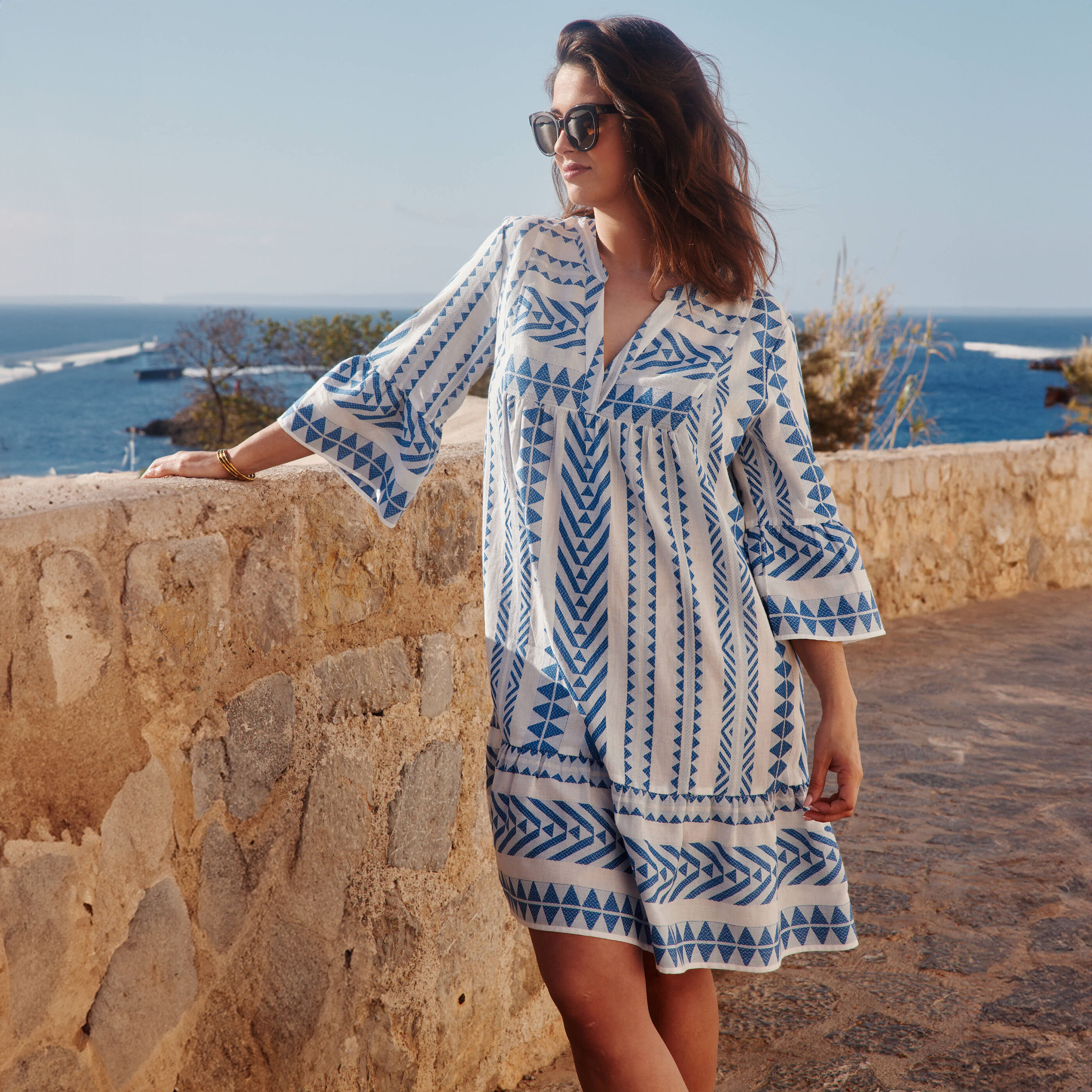 Robe imprimee femme FAIENCE Graindemalice