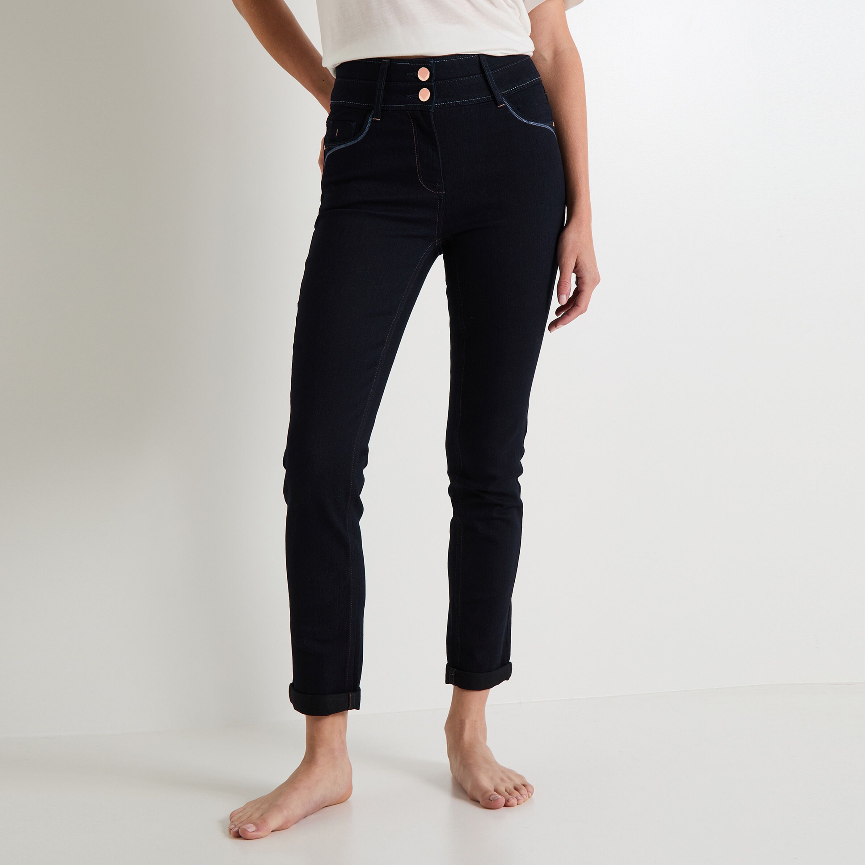 Jean taille tres haute femme clearance