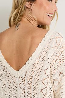 Pull crochet femme