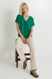 Chemise manches courtes femme