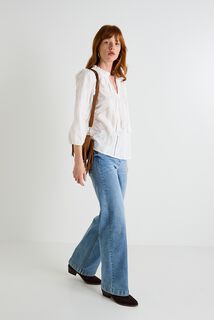 Blouse brodée femme