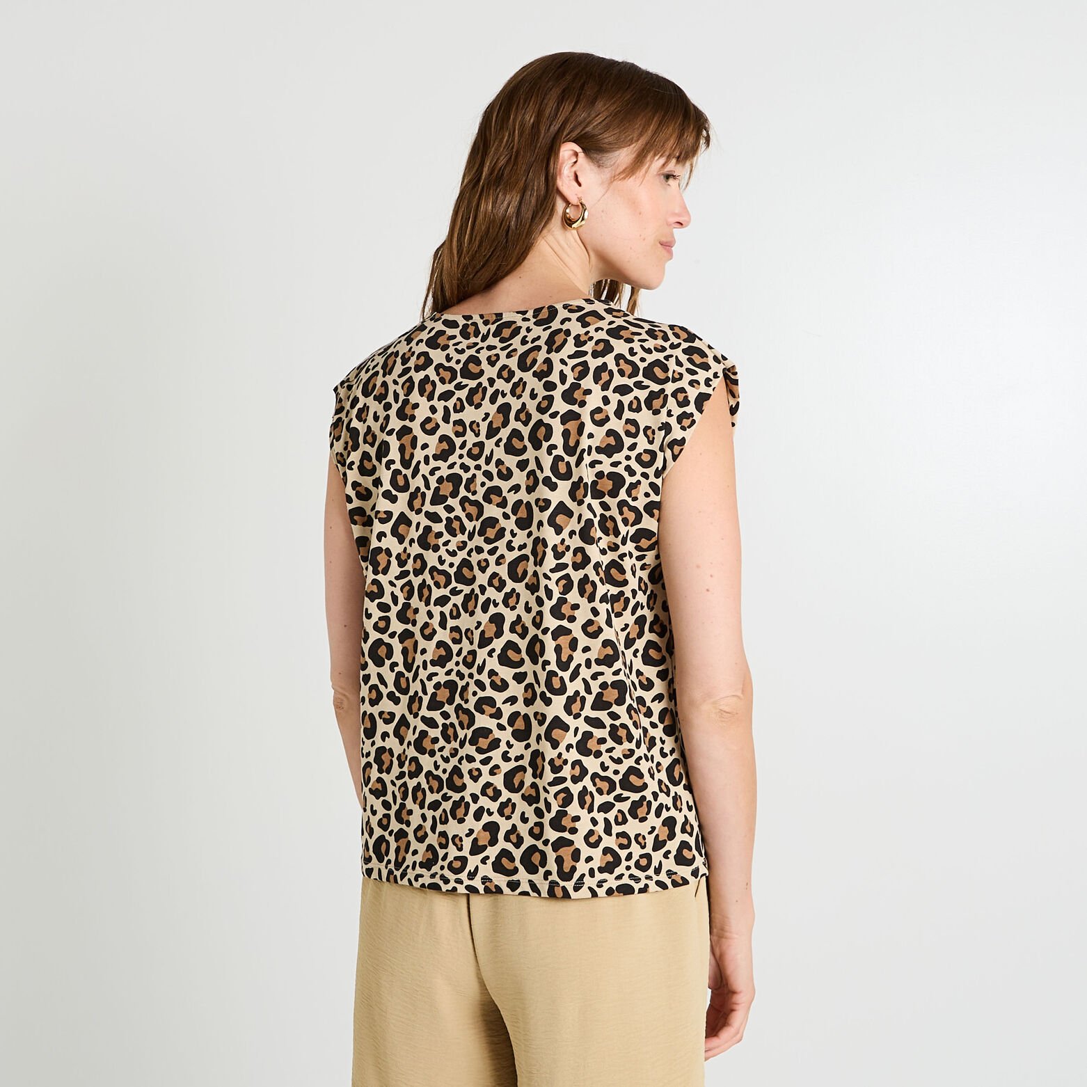 T-shirt imprimé manches courtes femme