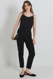 Pantalon cigarette stretch femme