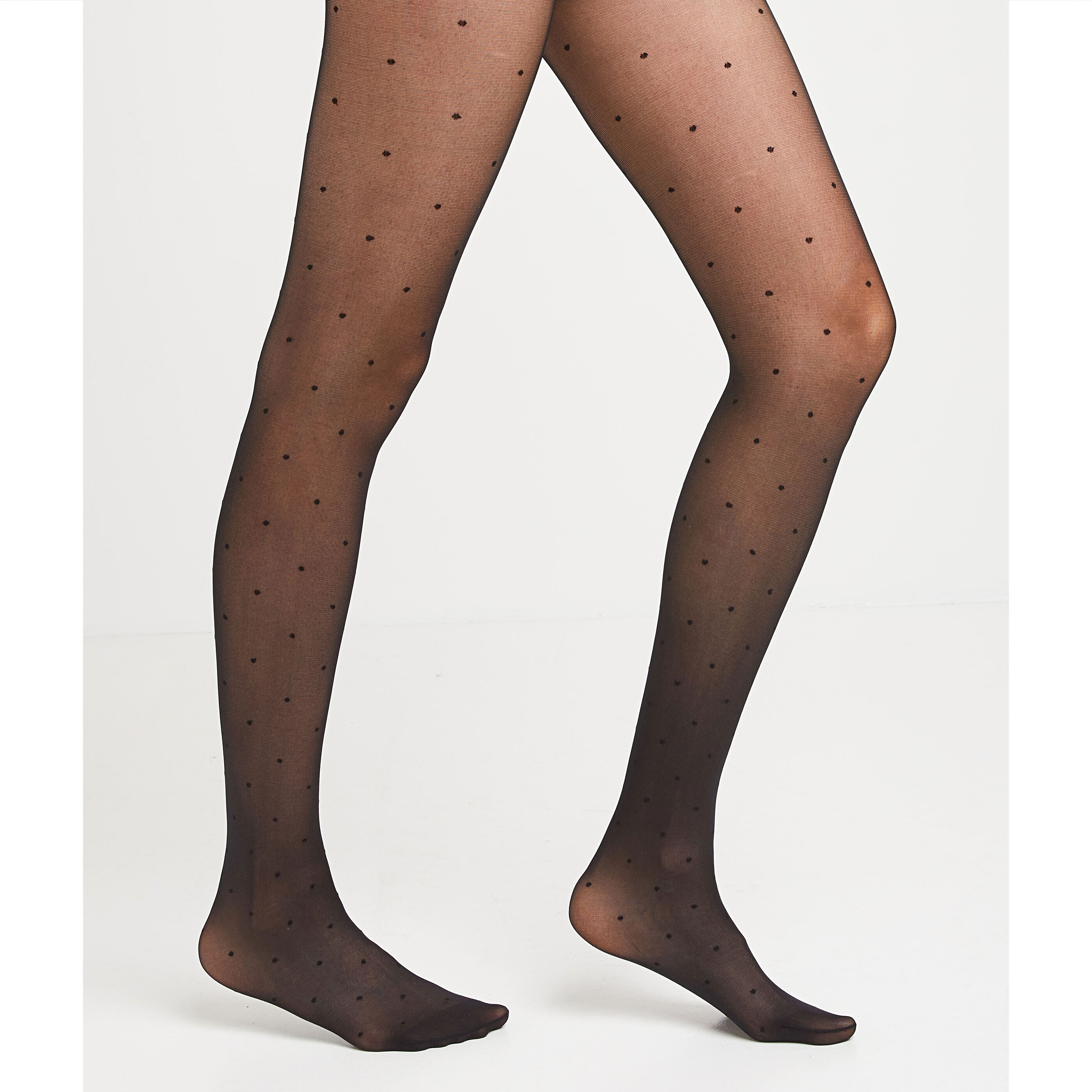 Collant noir plumetis deals