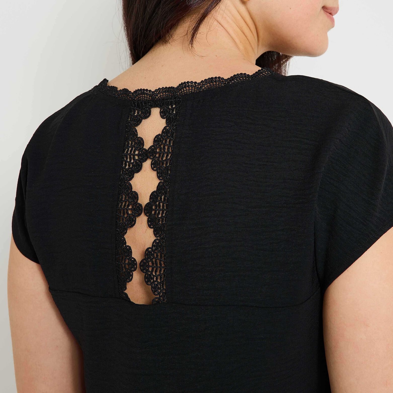 Blouse col V femme