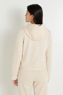 Veste zippée à capuche amovible femme