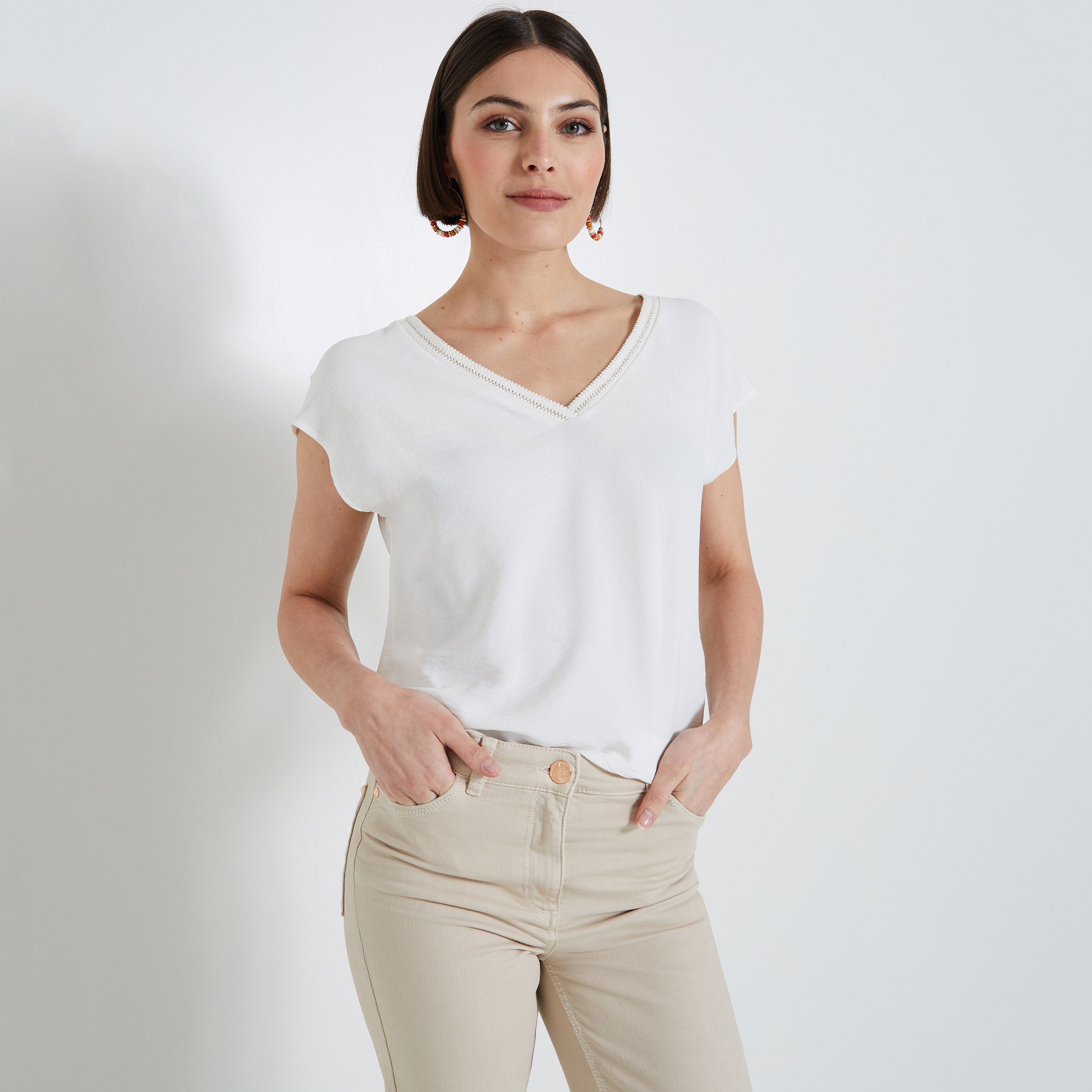 Blouse manches courtes femme