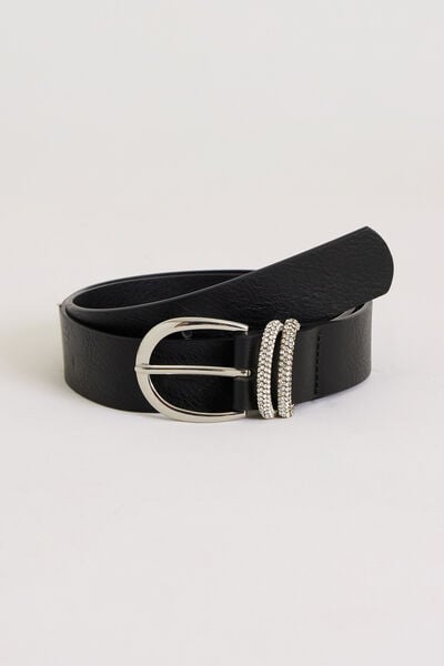 Ceinture passants en strass femme