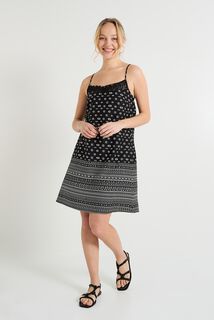 Robe courte imprimée femme