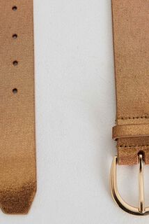 Ceinture croûte de cuir irisé femme
