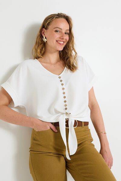 Blouse à nouer femme