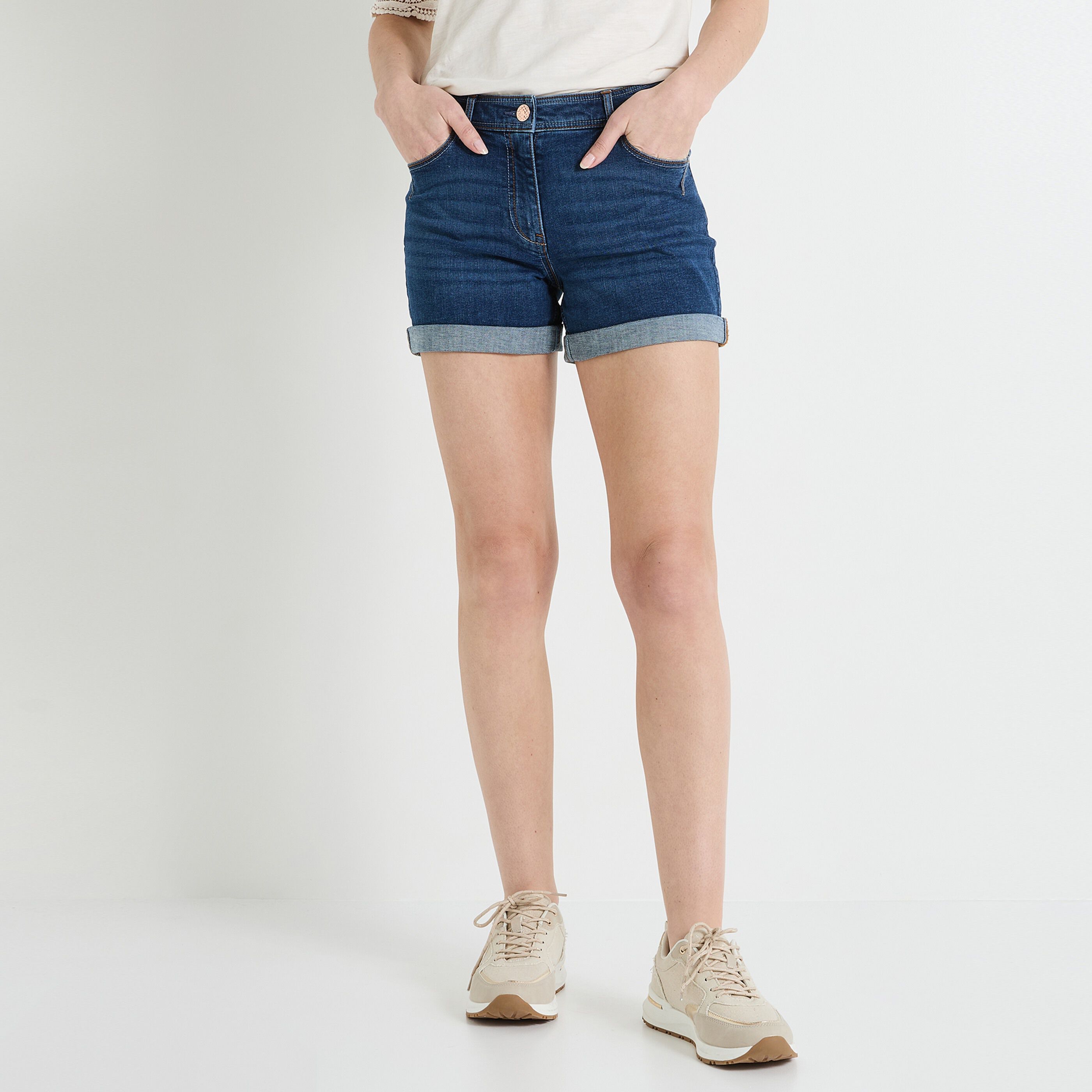 Short en jean femme