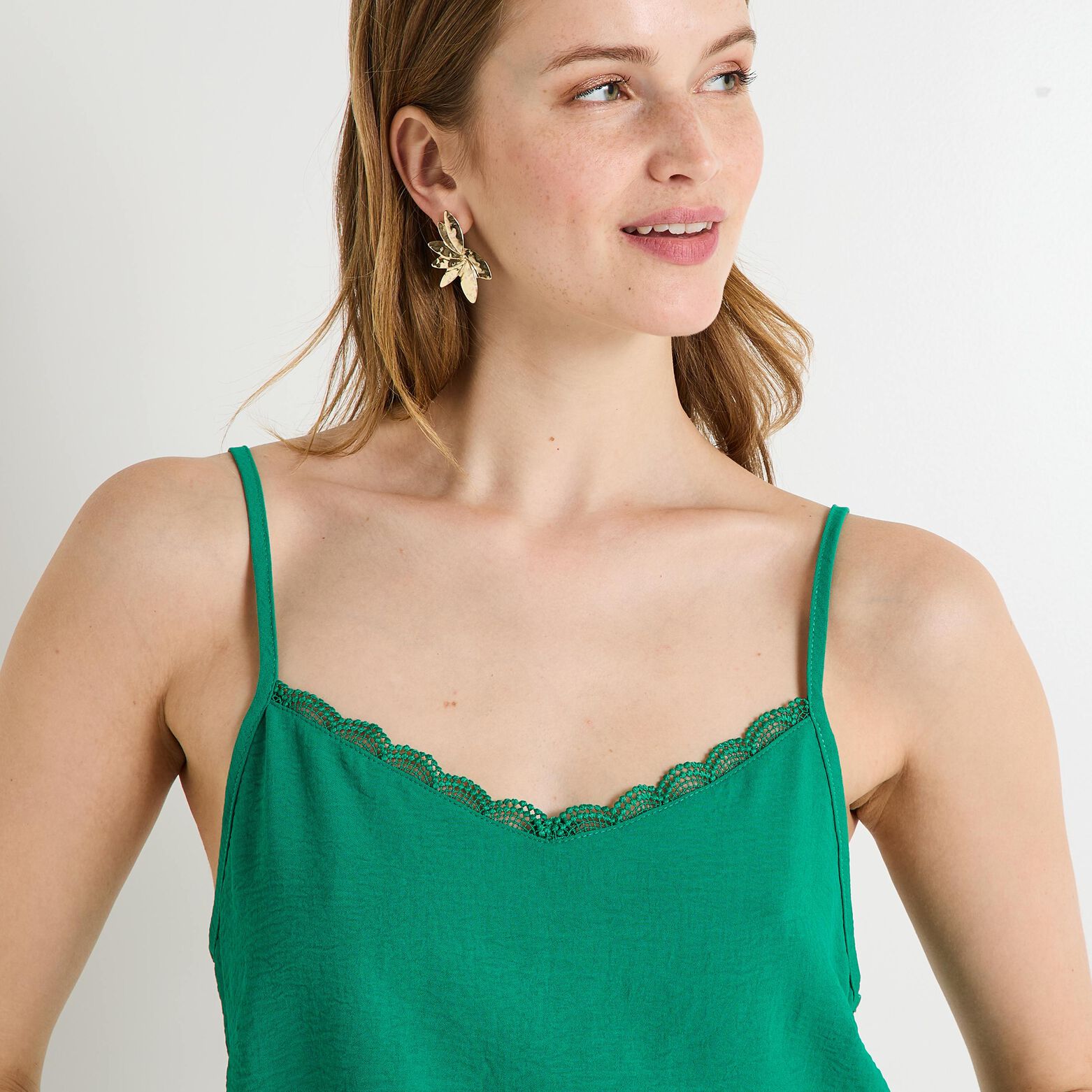Débardeur col V femme