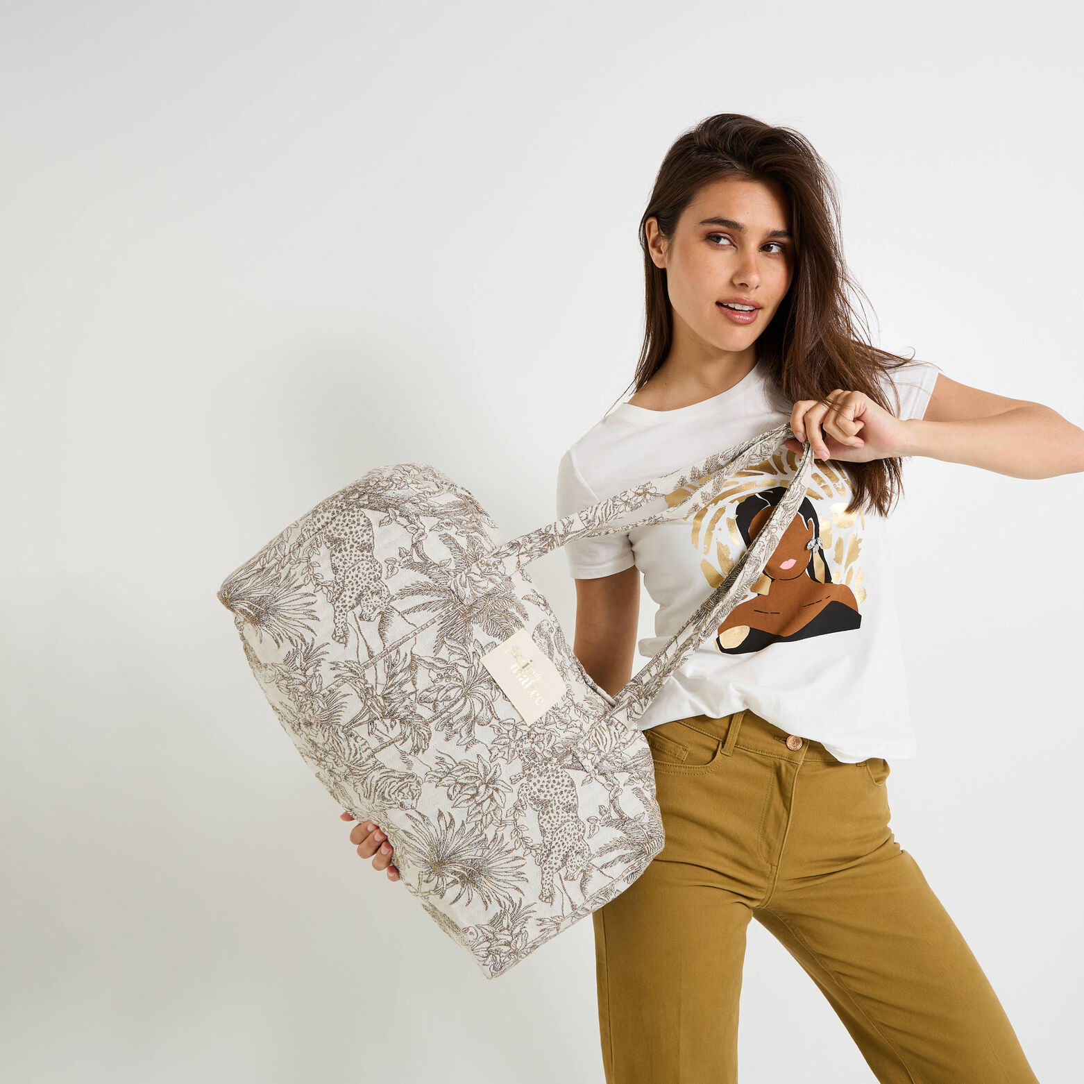 Grand sac matelassé femme