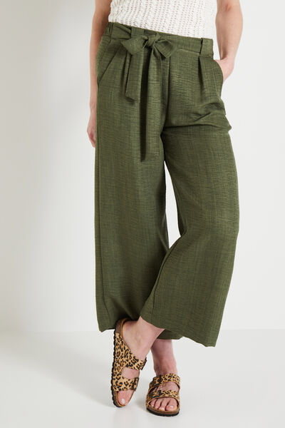 Pantalon large fluide femme