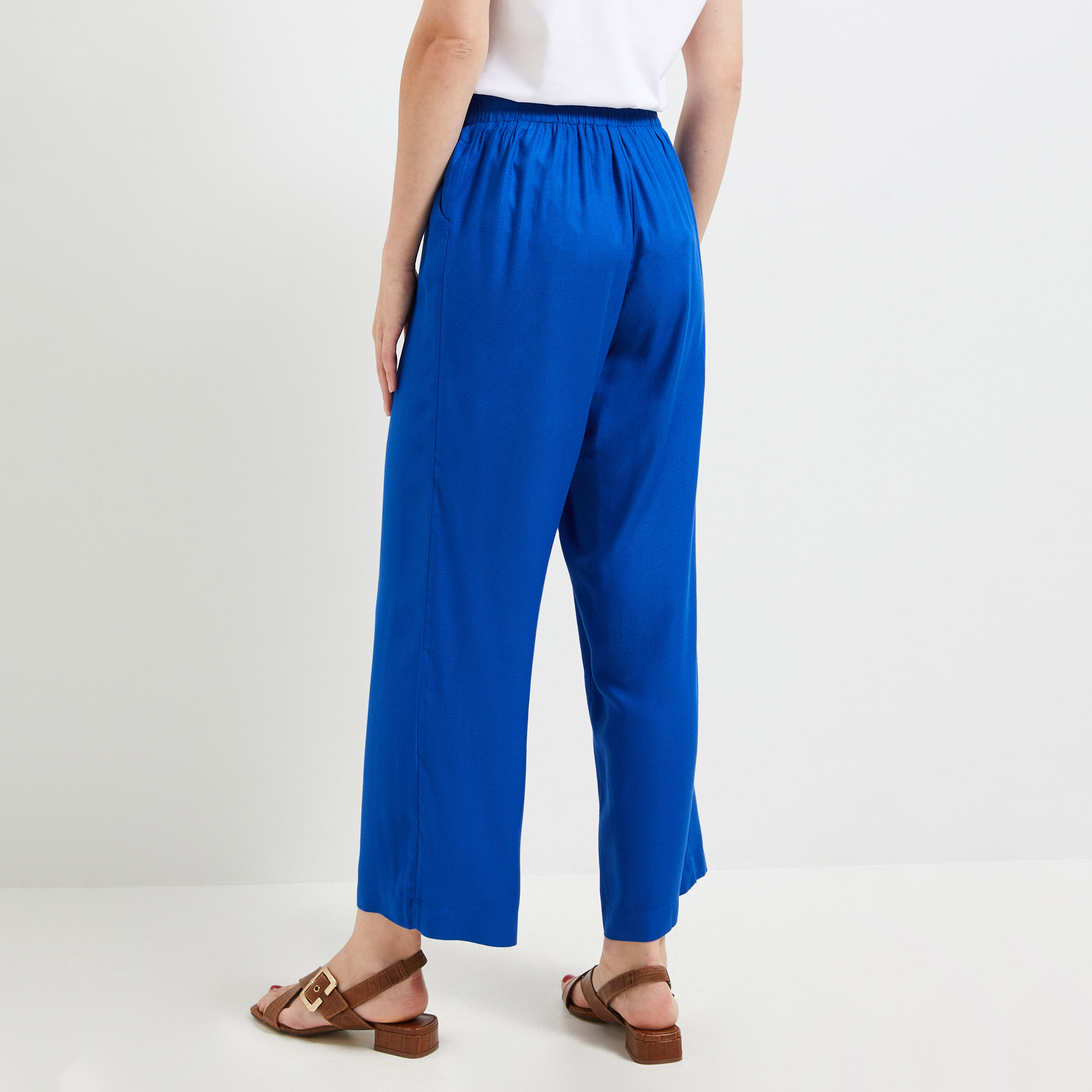 Pantalon fluide jean femme discount