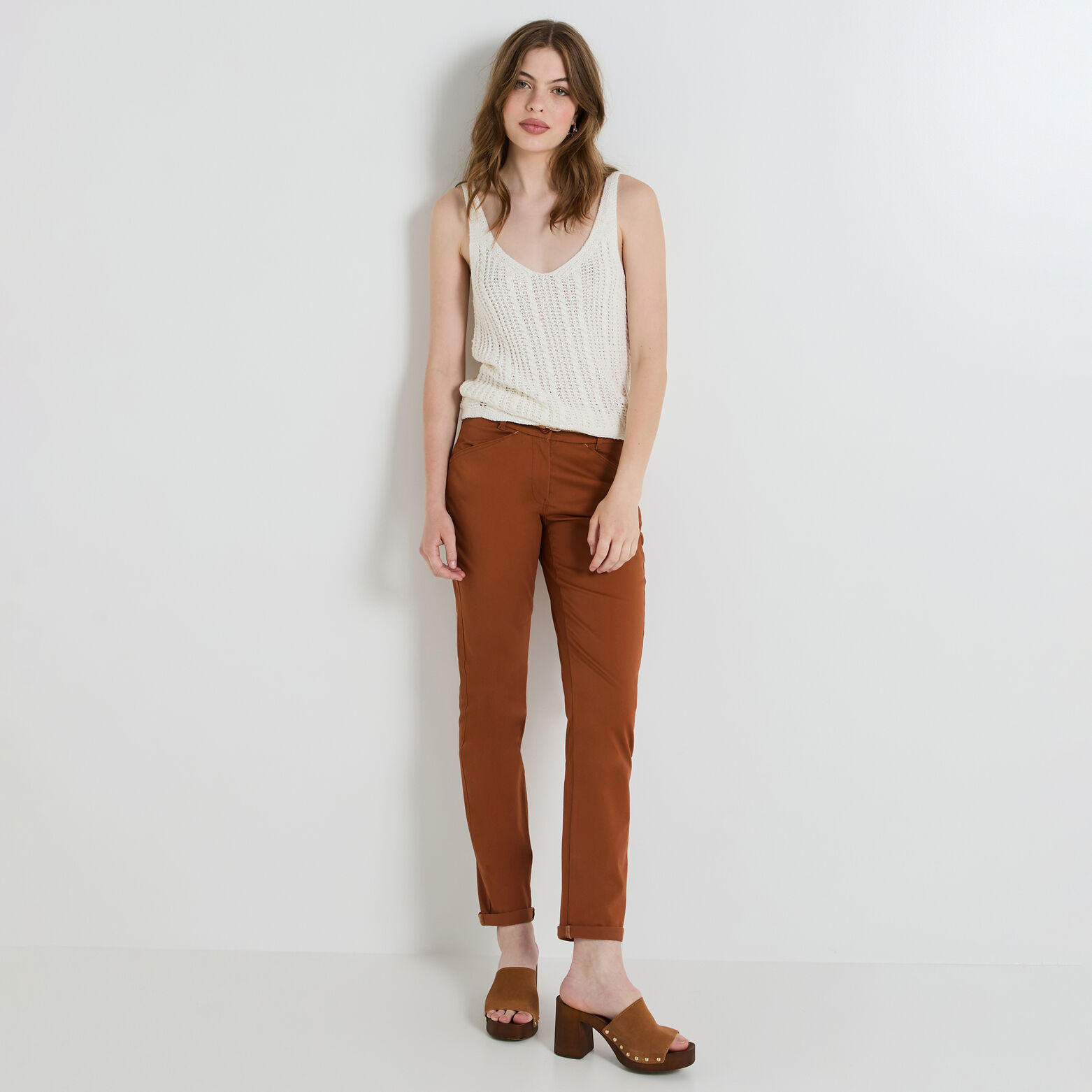 Pantalon chino femme