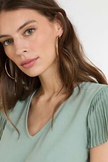 Blouse col V femme