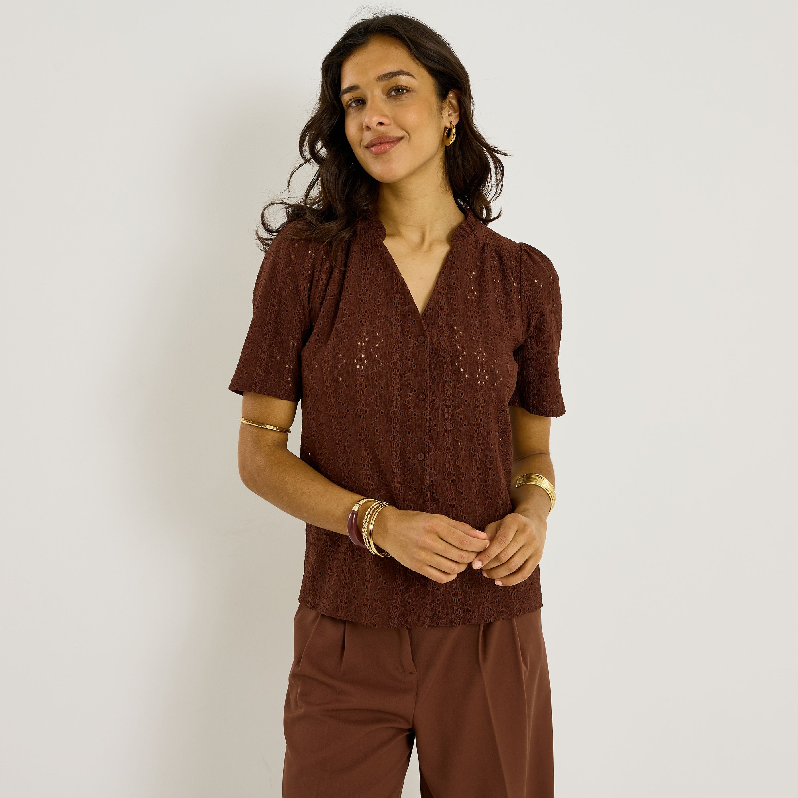 Chemise col victorien femme