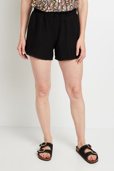 Short en maille femme