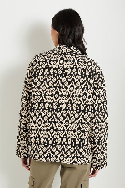 Veste matelassée imprimée femme
