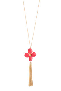 Sautoir pendentif forme fleur