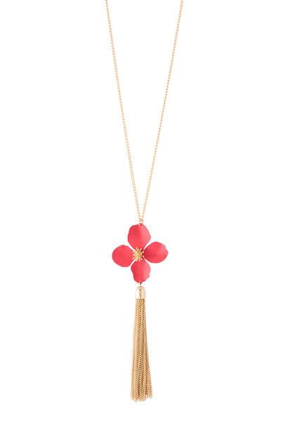 Sautoir pendentif forme fleur
