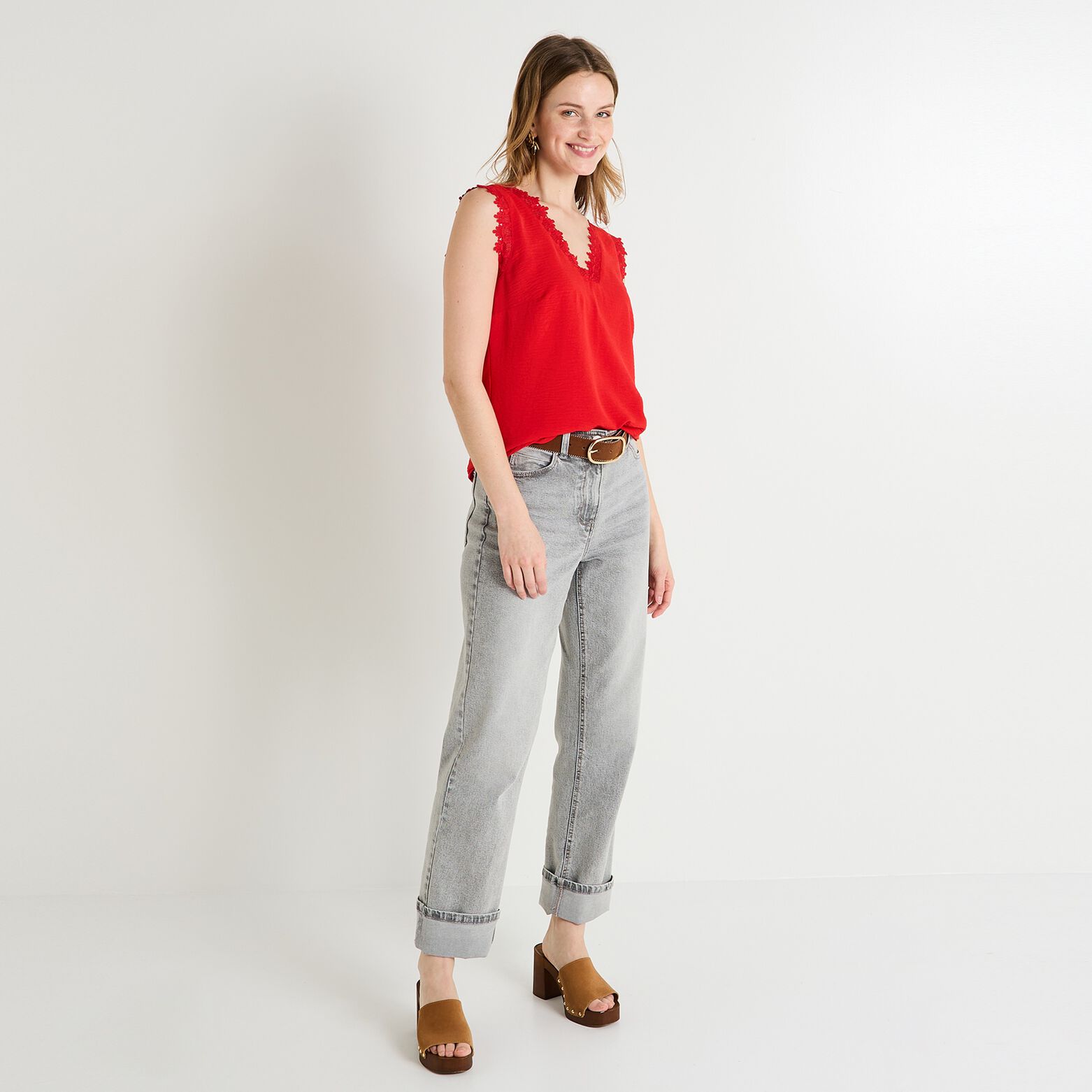 Blouse sans manches femme