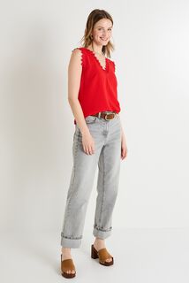 Blouse sans manches femme