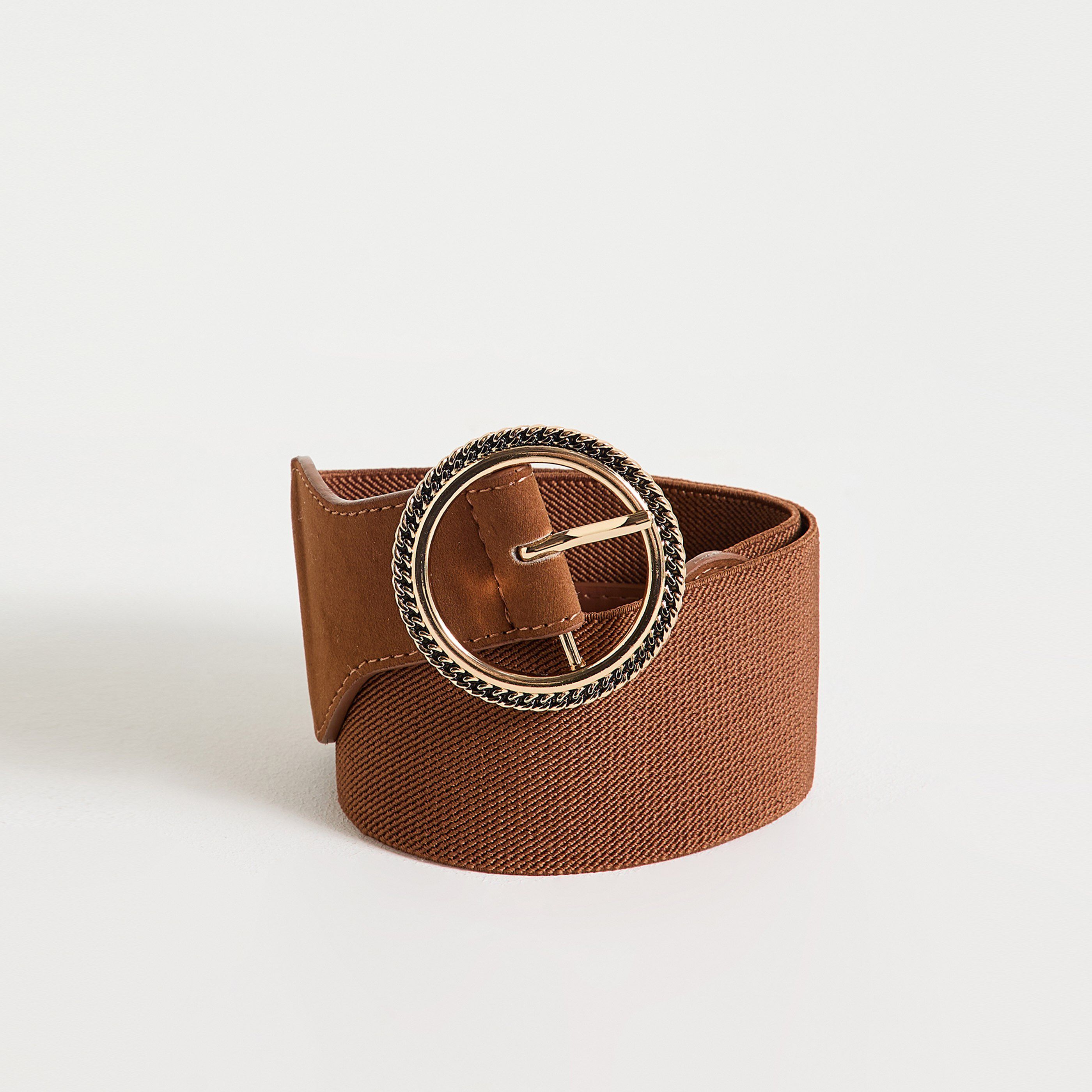 Ceinture large &eacute;lastiqu&eacute;e femme