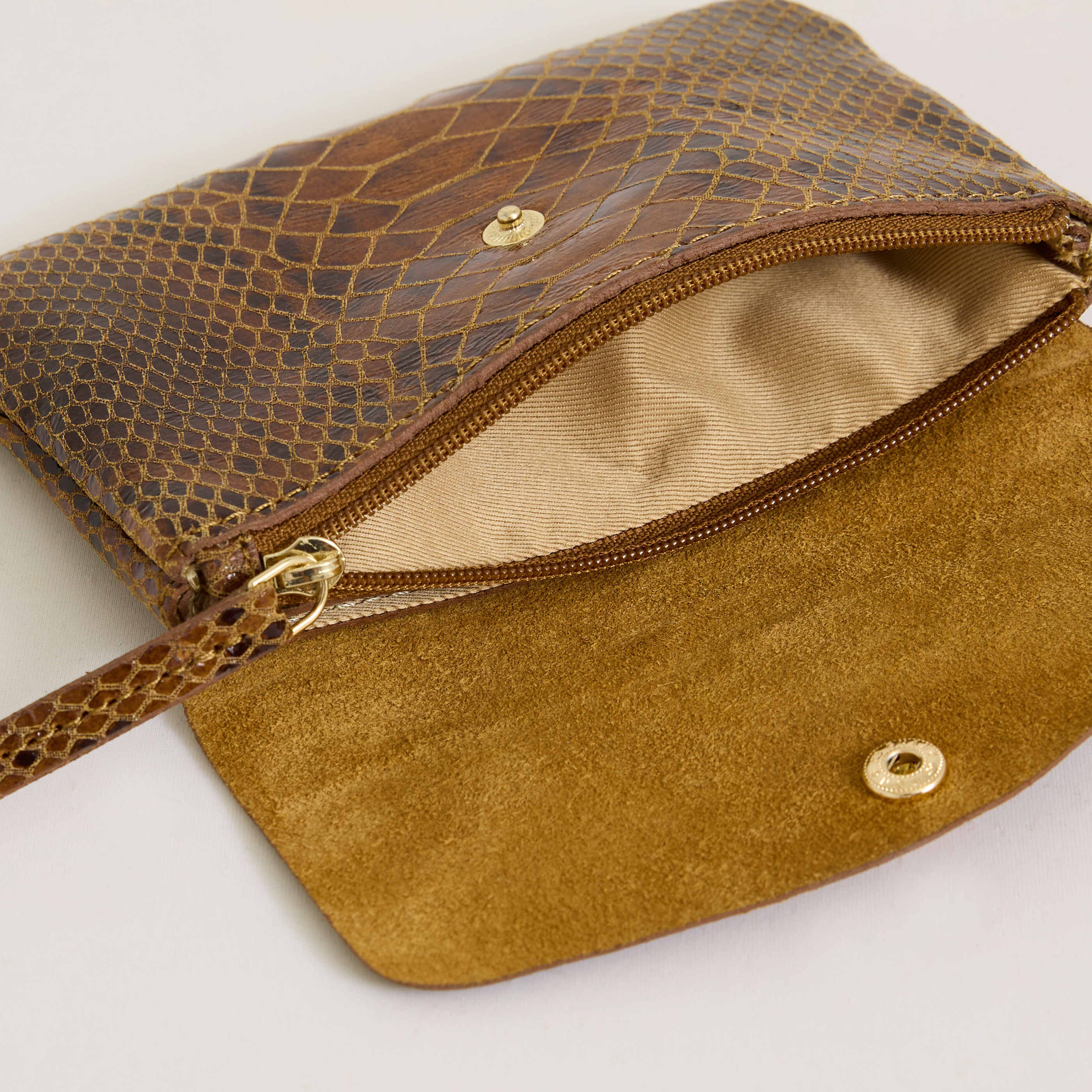 Porte-monnaie imprim&eacute; serpent femme