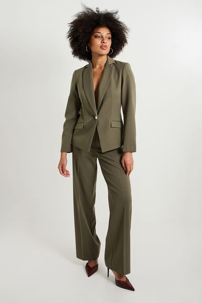Pantalon large à pinces femme