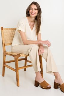 Chemise manches courtes femme