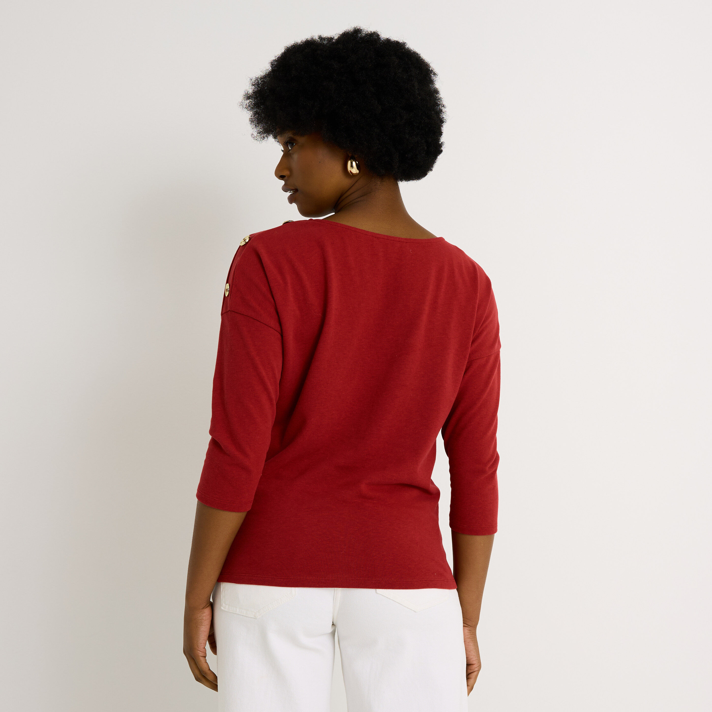 T-shirt col rond femme