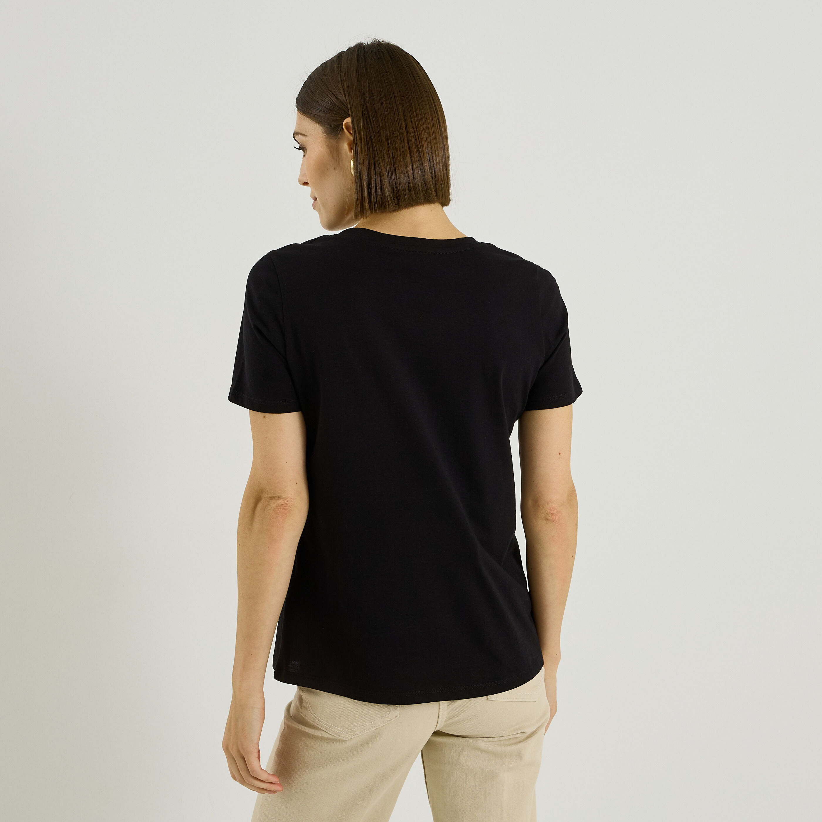 T-shirt col rond femme