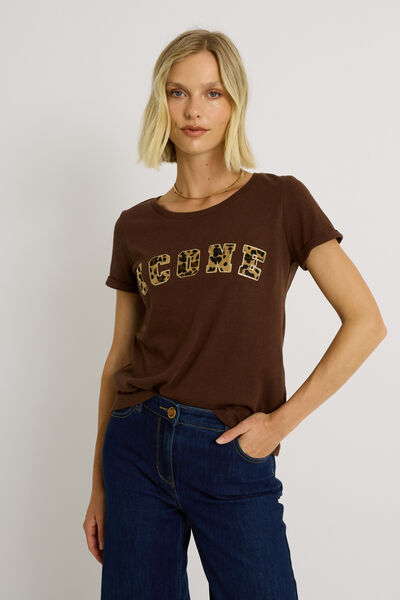 T shirt col rond femme