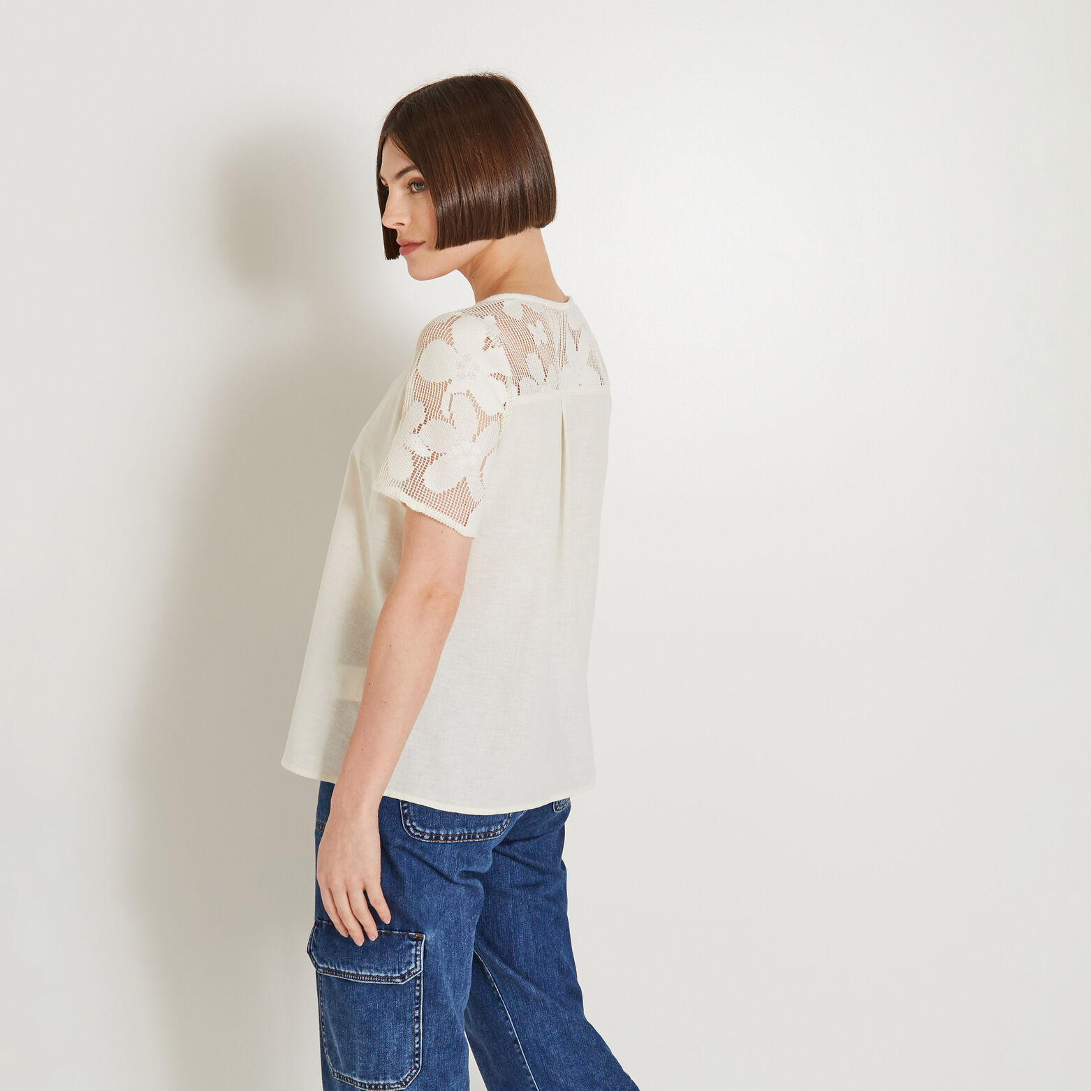 Blouse manches courtes femme