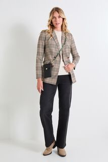 Blazer à carreaux femme