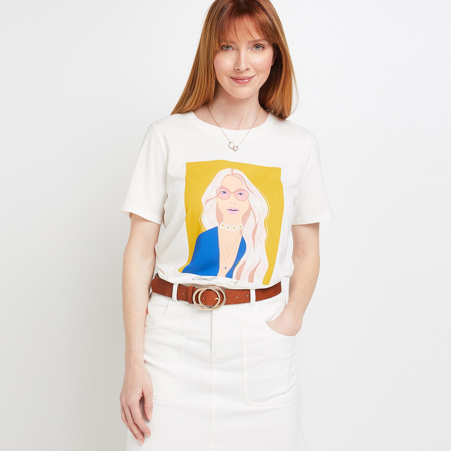 Tshirt print femme 