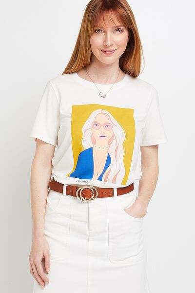 Tshirt print femme 