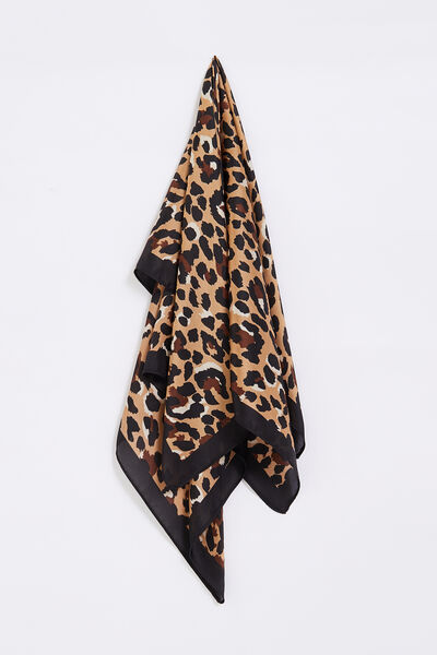Foulard carré satiné femme