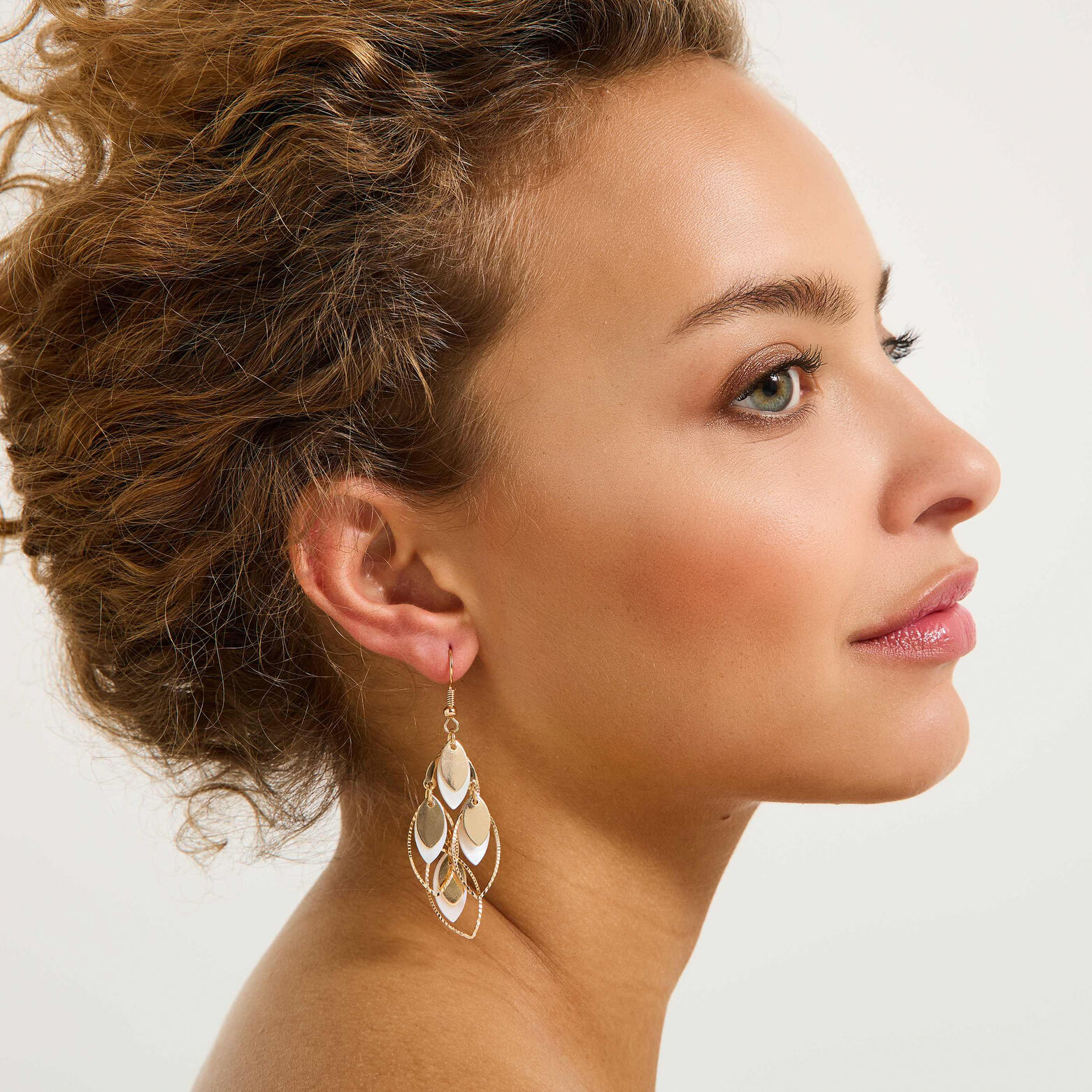 Boucles d'oreilles navettes lisses 