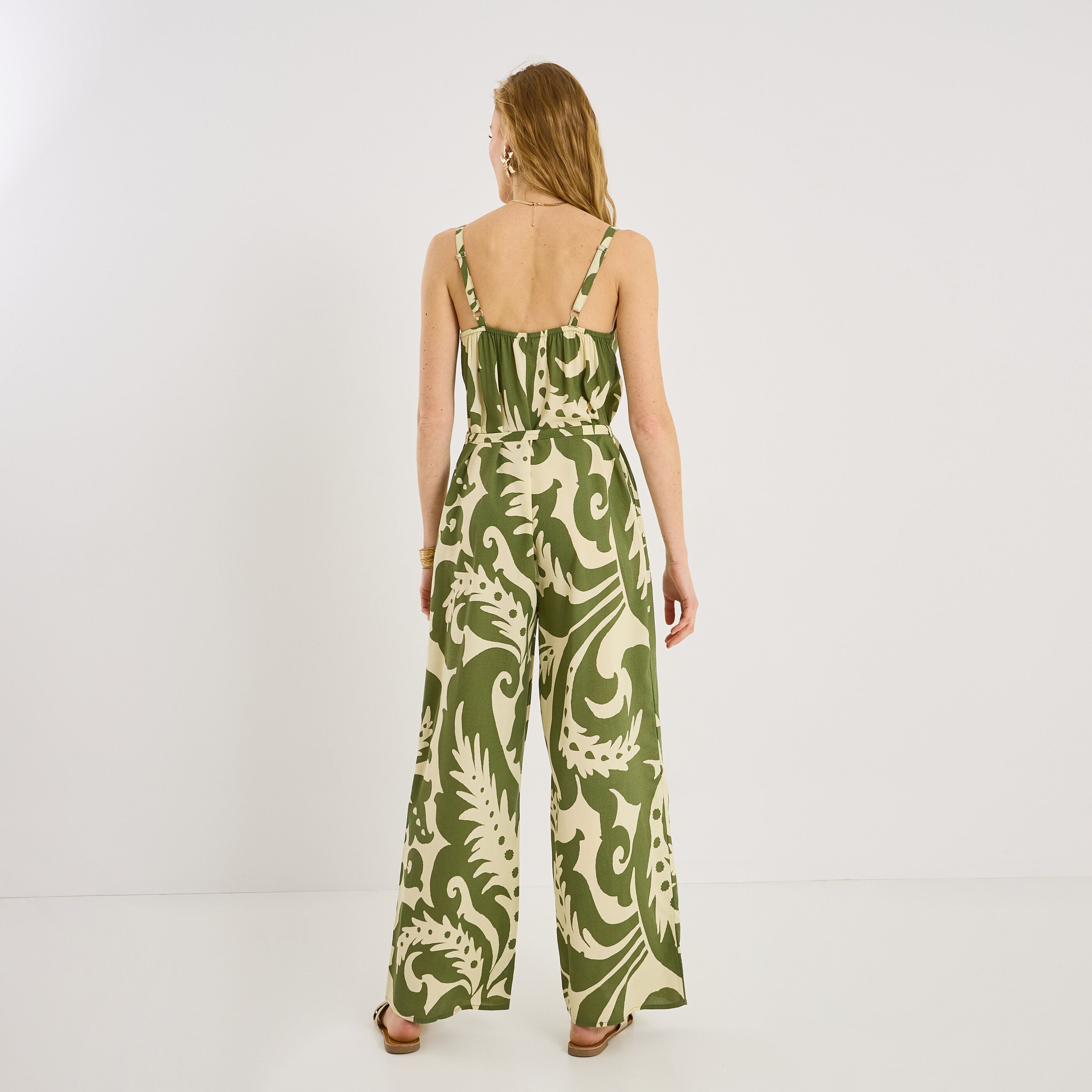Combinaison pantalon imprim&eacute;e femme