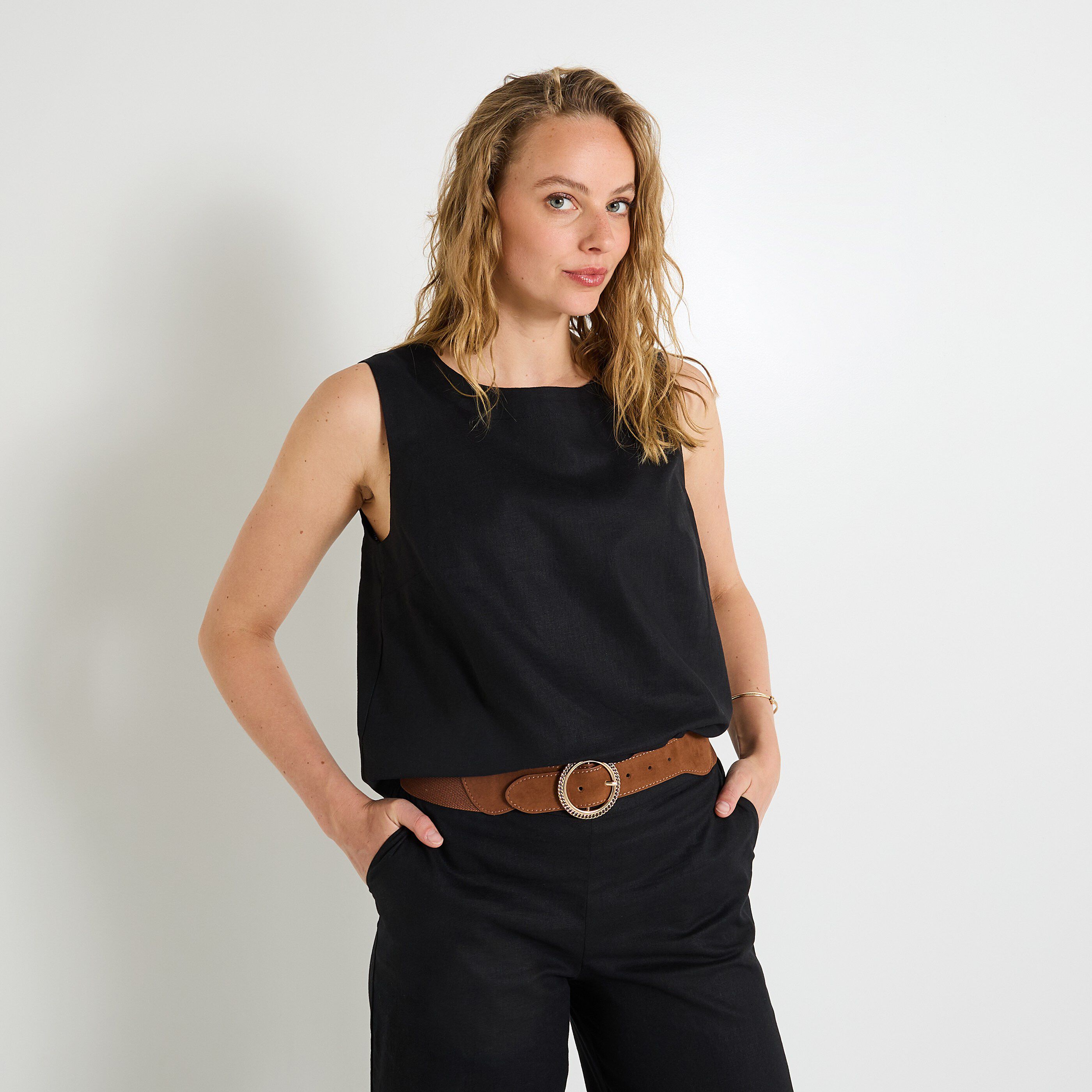 Top sans manches femme