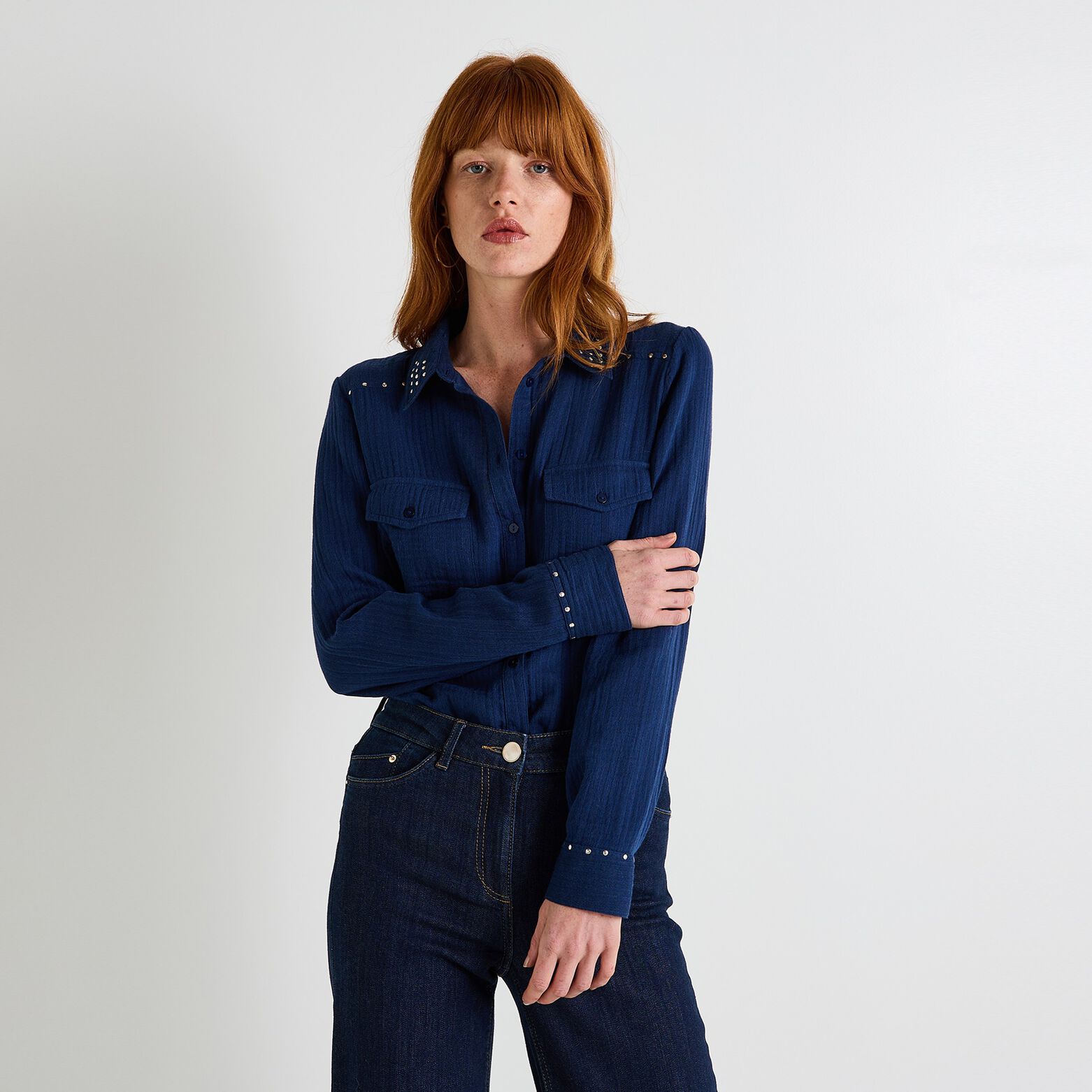 Chemise en gaze de coton femme